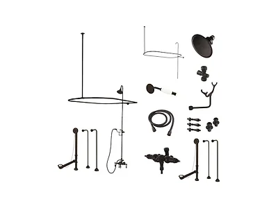 Kingston CCK3145AL Clawfoot Tub Faucet Package