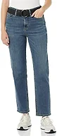 Amazon Essentials Women's High-Rise Straight Jeans - Discontinued Colors, Medium Wash, 10