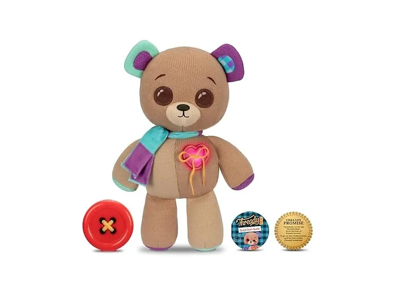 Interactive 14" Plush Thready Bear