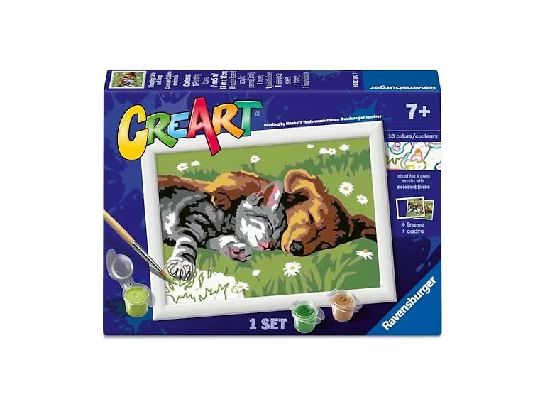 Ravensburger CreArt Sleeping Cat and Dog Paint
