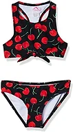 Kanu Surf Girls' Addie Beach Sport Racer Bikini, Addie Black, 10