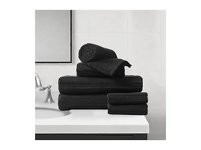 Nine West Sofia Bath Towel 6-Pcs Set Black