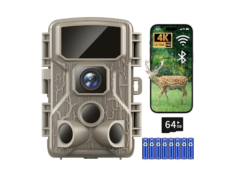 Punvoe 64MP 4K WiFi Trail Camera