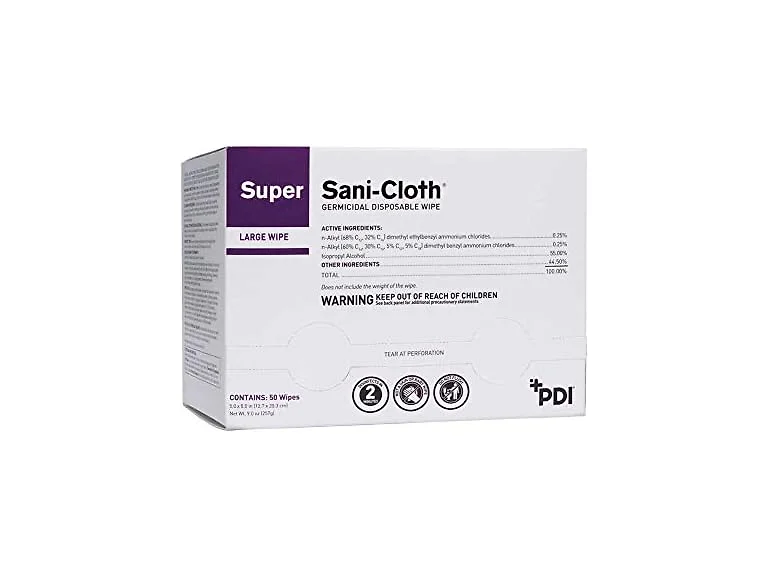 Super Sani-Cloth Plus Germicidal Wipes