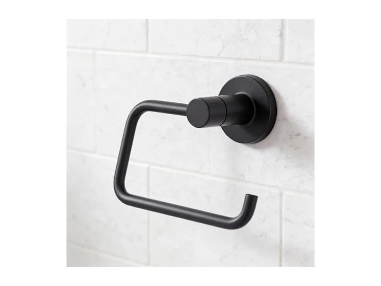 HIGHCRAFT Matte Black Toilet Paper Holder