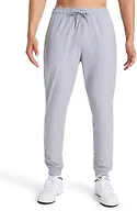 Reebok Men’s Striker Pant, Standard Fit, 30” Inseam, Lightweight Poly Fabric, Sleet, Medium