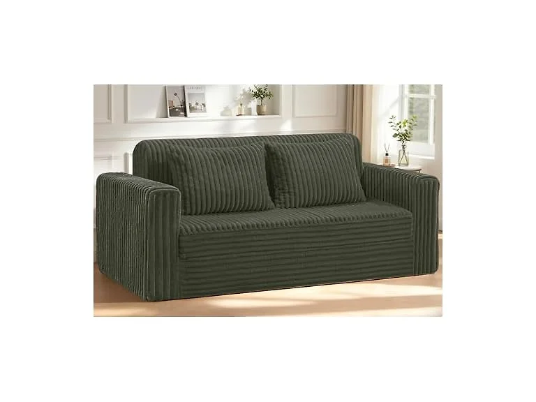HABUTWAY 78" Green 4-in-1 Boneless Couch 