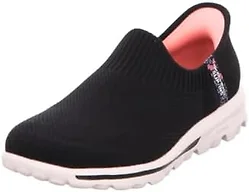 Skechers Women's Go Walk Travel Tahiti Sunset Hands Free Slip-Ins Sneaker, Black, 10 US
