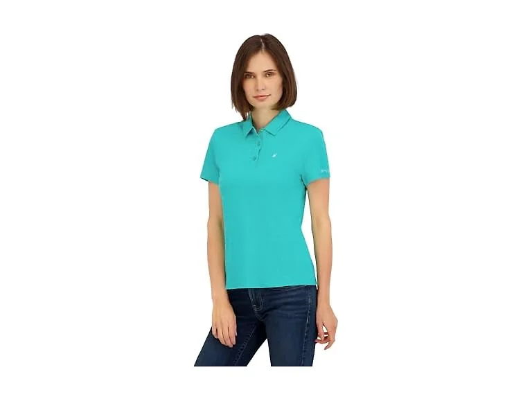 Spyder Women Jacquard Short Sleeve Polo Top