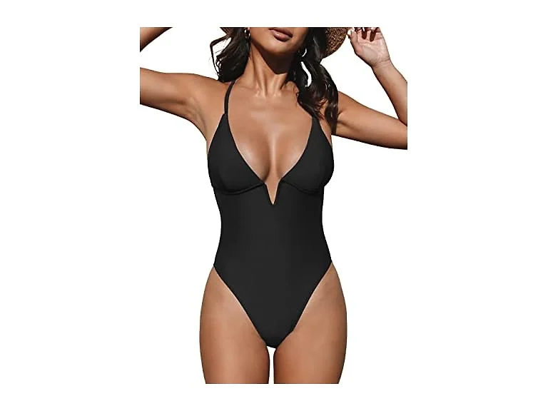 CUPSHE  One Piece V-Neck Swimsut