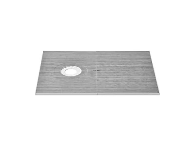 Shower Curb Kit, 60"x38" Shower Pan Kit with