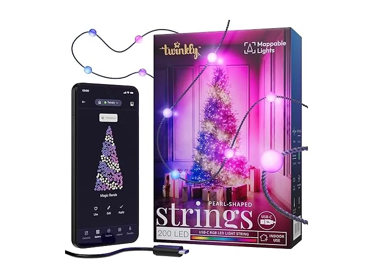 Twinkly Strings USB-C Pearls 200 LED