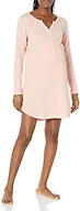 Amazon Essentials Women's Maternity Nursing Nightgown, Postpartum Loungewear, Cotton Modal, Blush, X-Small