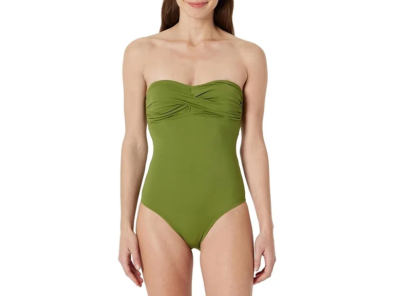 Amazon Essentials Women's One Piece Swimsuit Olive