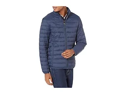 Amazon Essentials Men's Big & Tall LightweightWater-Resistant Packable Puffer Jacket Outerwear, -Navy, 5X Tall