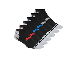 PUMA Men's 12-Pairs Low Cut Socks - Black/Red