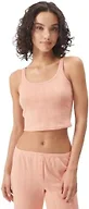 florence by mills Women's Cozy Crush Pointelle Easy SleepTank Top, Soft Peach, Large