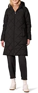 Amazon Essentials Women's Puffer Jacket, Heavyweight Diamond Quilted Knee Length Winter Coat, Black, Small