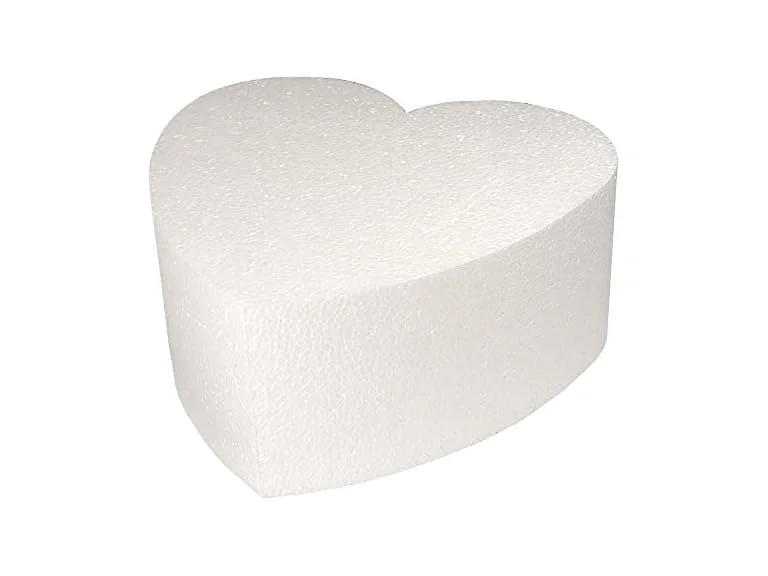 Taylor Foam Heart Cake Dummy, Styrene, 8