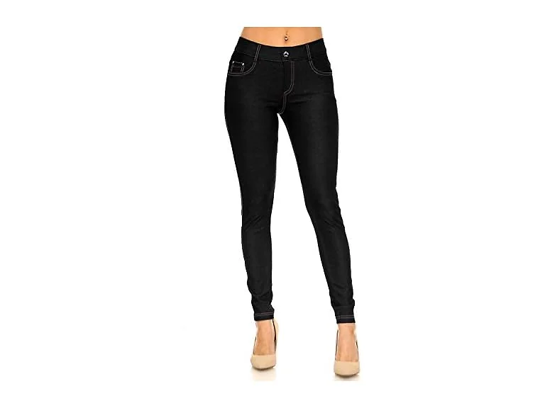 Yelete Women (S) Basic Five Pocket Pants Black