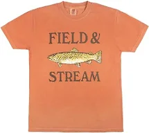 Field & Stream Trout Tee Shirt Yam, Large