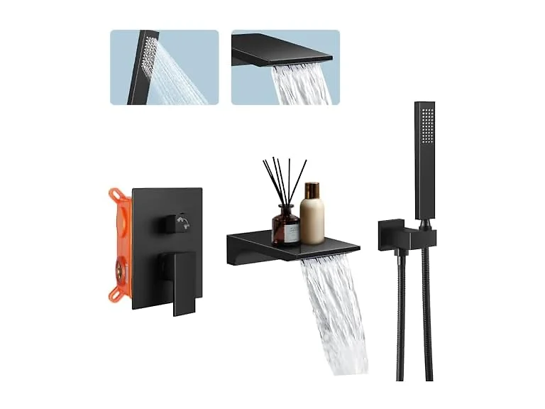 Dollate Wall Mount Bathtub Faucet Bath Tub Faucet Set