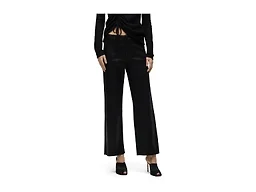 HUDSON Women's Rosie High-Rise Wide Leg Ankle Jean, Coated Black Beaut, 26