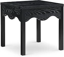 Meridian MRD-99041Black-ET Fiora Oak Veneer End / Side Ta