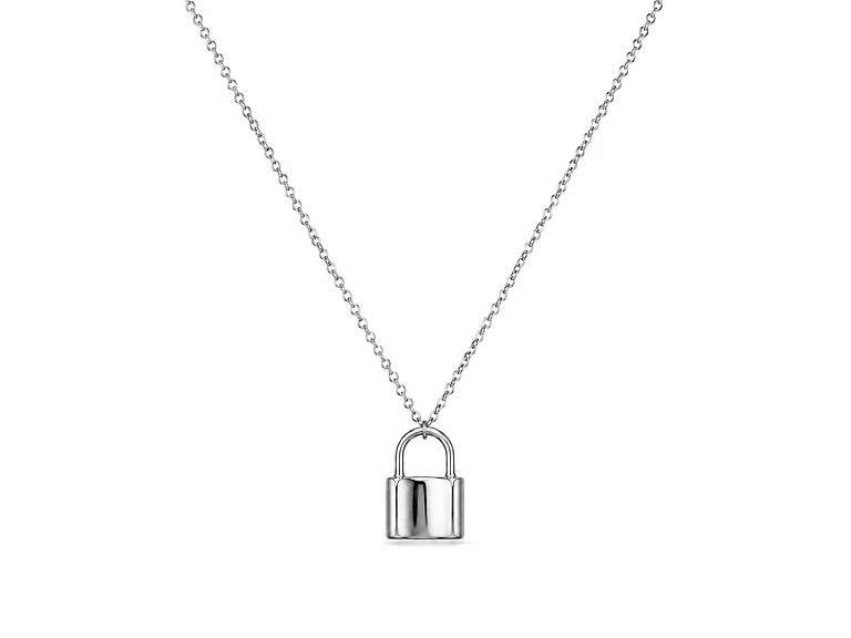 Silver Locket Pendant Necklace