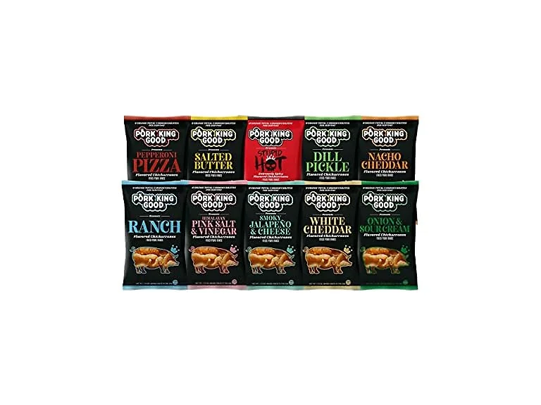 (10 Pack) Pork King Good Variety Pack 1.7oz Bags