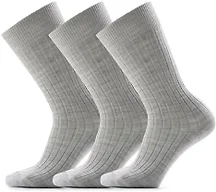 Smartwool Women's Everyday Slouchy Rib Tall Crew Socks, Merino Wool Casual Socks with Arch Support & Durable Toe Reinforcement - Ash - Large