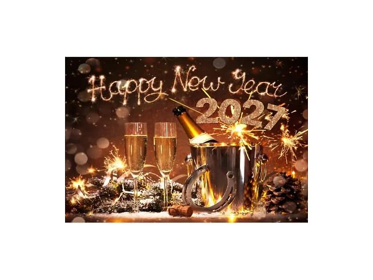 DORCEV 10x8ft Happy New Year 2027