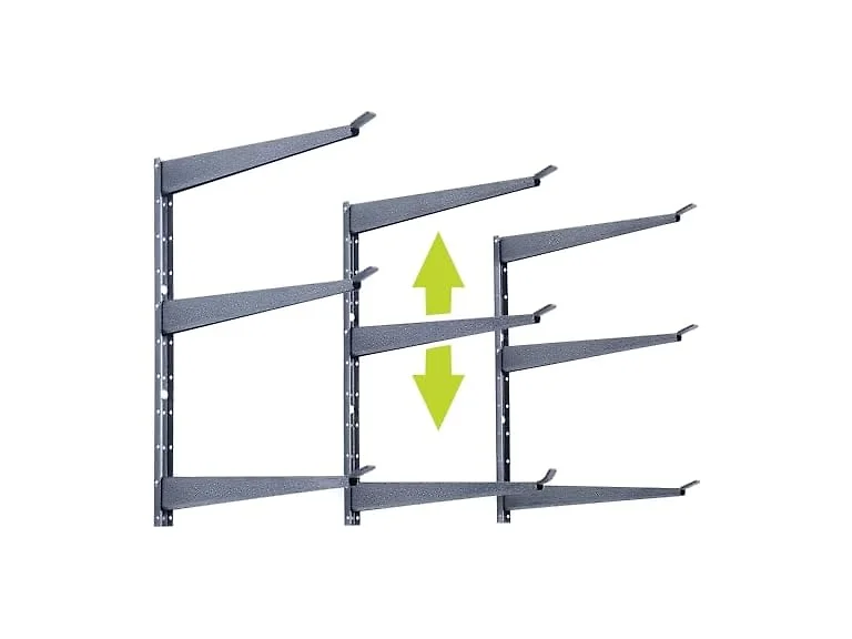 Delta HDRS1003 3-Tier Heavy Duty Storage Rack, Gray