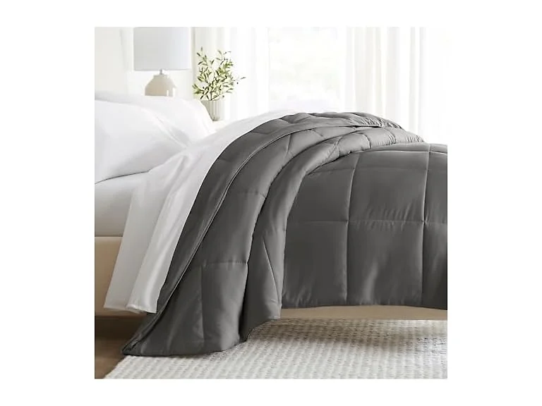 Linen Market King Comforter (Gray)