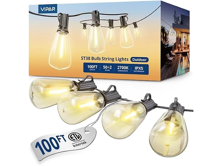 Outdoor LED Patio String Lights