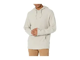 Amazon Essentials Men's Long-Sleeve Slub Thermal Pullover Hoodie, Soft Fabric (Previously GoodThreads), Oatmeal Heather, Large Tall