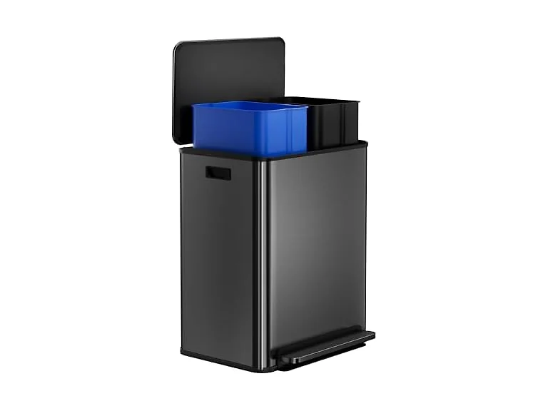 PrecisionAuto 8 Gal Recycling Bin Black