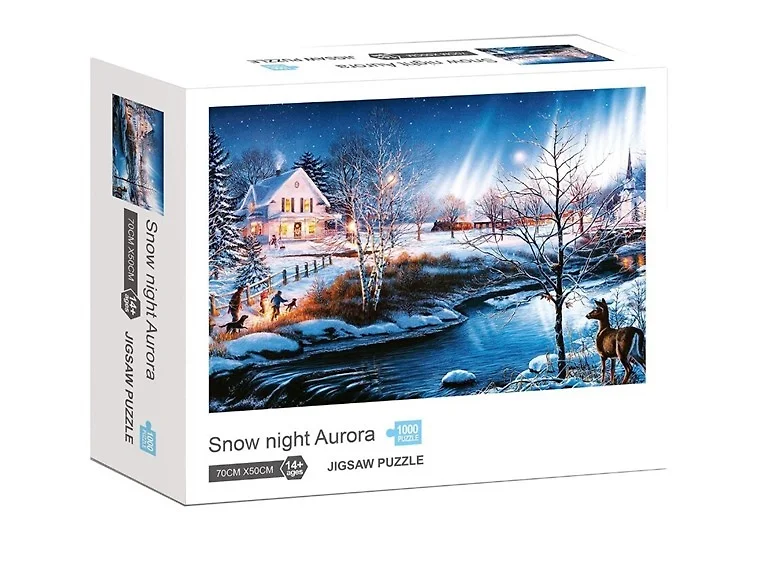 Snowy Night Puzzle 1000 Piece Set