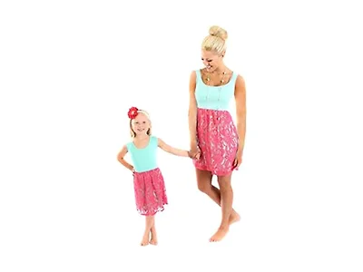 Yming Girls (7-8 Years) Mommy Me Dresses Dress