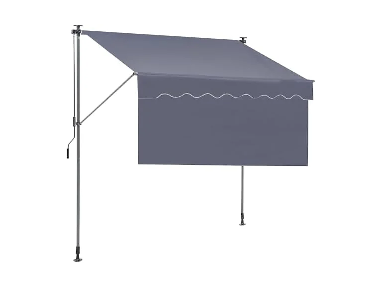 Manual Retractable Awning, 118" Outdoor