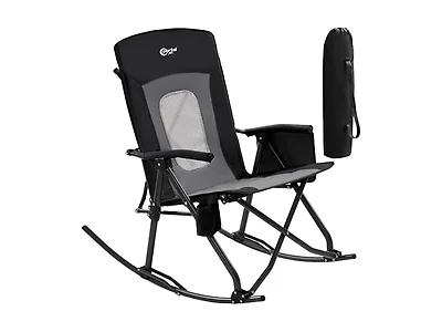 Portal Grey/Black Rocking Camping Chair