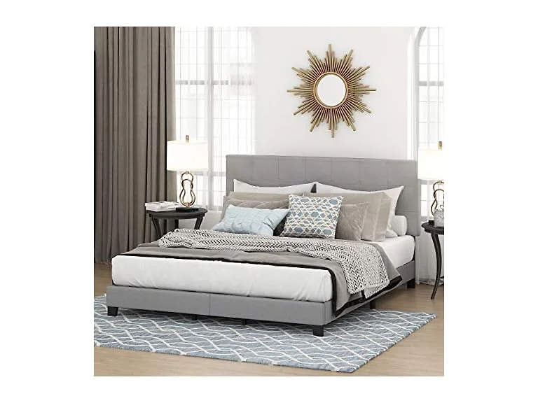 Furinno Laval Upholstered Bed Cal King