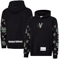 Bucketsquad Youth X Ultra Game NBA Officially Licensed Buckie Hoodie Sweatshirt, Milwaukee Bucks, Black, YM