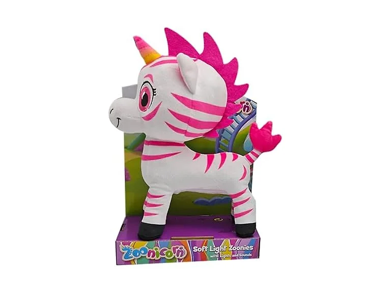 Zoonicorn Aliel the Pink - Soft Light-Up Plush with Sound