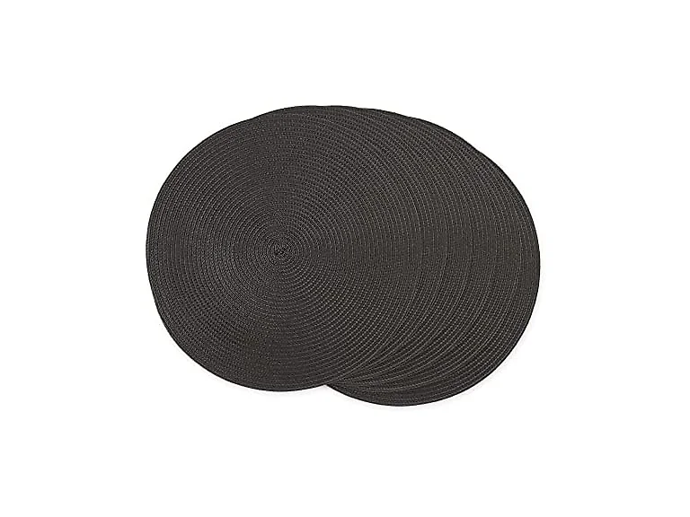 DII Woven Indoor/Outdoor Placemat Set, Round