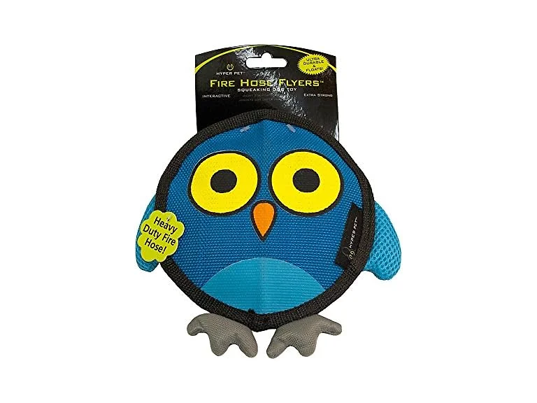 Hyper Pet Firehose Flyers Owl Durable Squeaky Toy