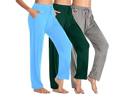 3-Pack Women's Loose Fit Lounge Pants