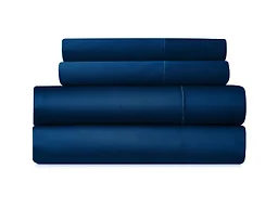 Bibb Home 10004 Queen 1000TC Cotton Rich 4-Piece Sheet Set 