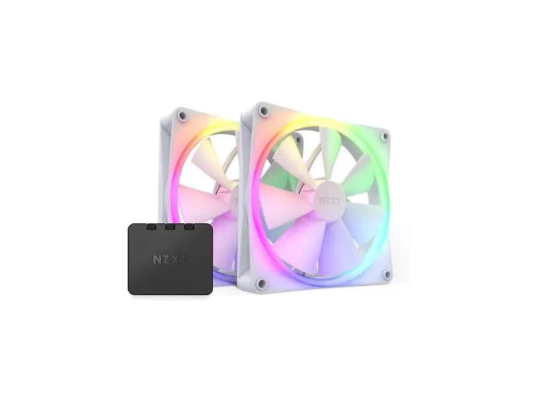 NZXT F140 RGB White Twin Fan Kit