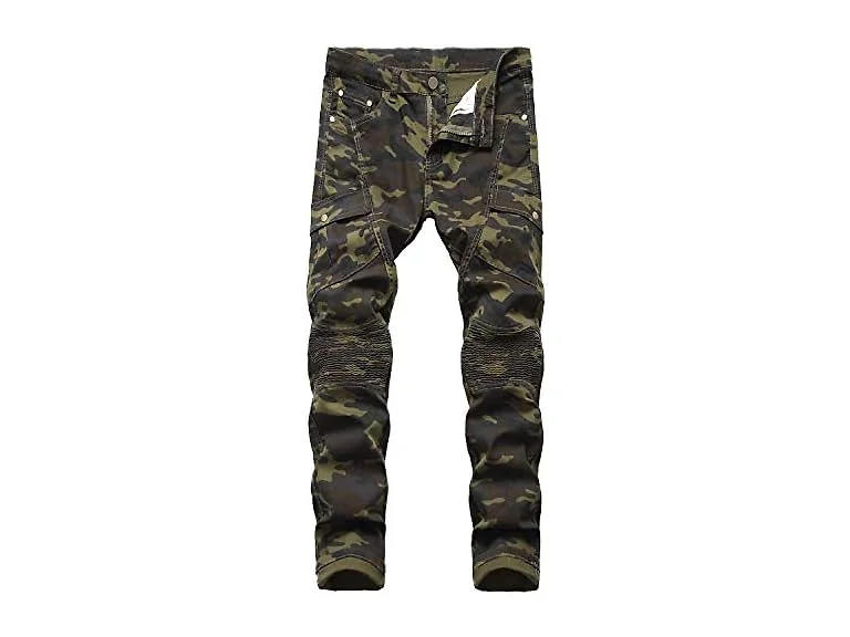 Hengao Men (40) Straight Stretch Jeans Cargo Pants
